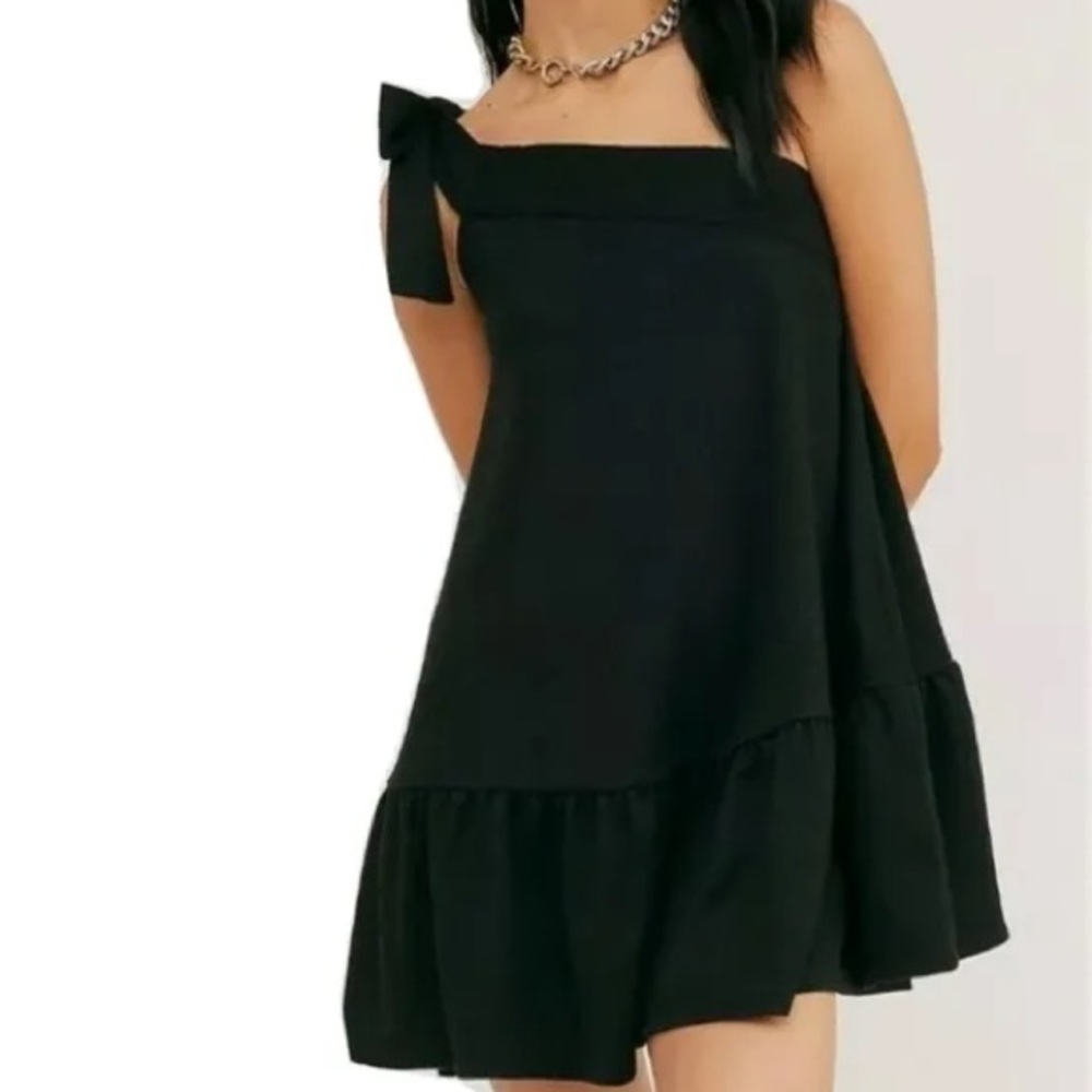 Free People Avery One Shoulder Mini Dress NWT L
